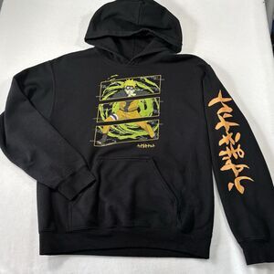 Naruto Shippuden Hoodie Black Anime Hooded Sweatshirt With Graphics